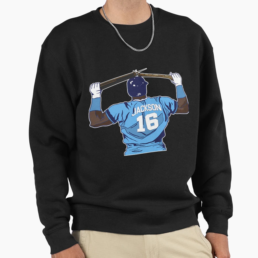 Bo Jackson Bat Break Sweatshirt - Unique Graphic Men Women - T-Shirt, Sweatshirt, Hoodie