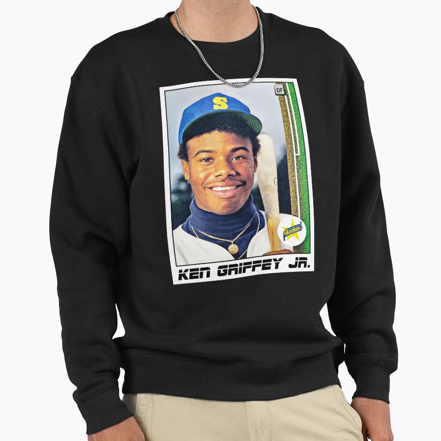 Ken Griffey Jr Baseball Card Sweatshirt - Graphic Print for Adults - T-Shirt, Sweatshirt, Hoodie