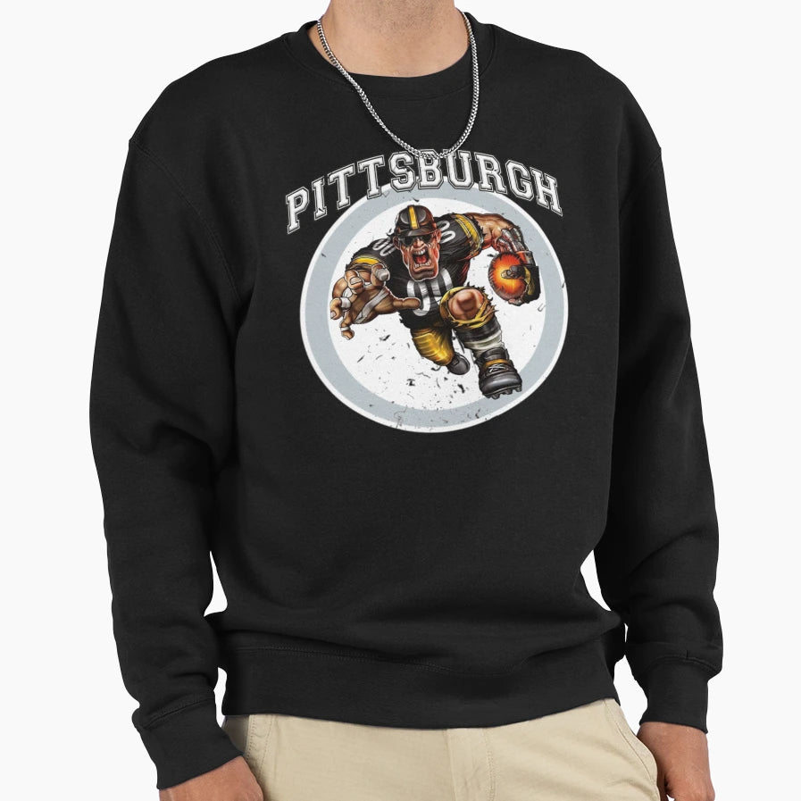 Pittsburgh Football Detroit Football Sweatshirt - Trendy Graphic Men Women - T-Shirt, Sweatshirt, Hoodie