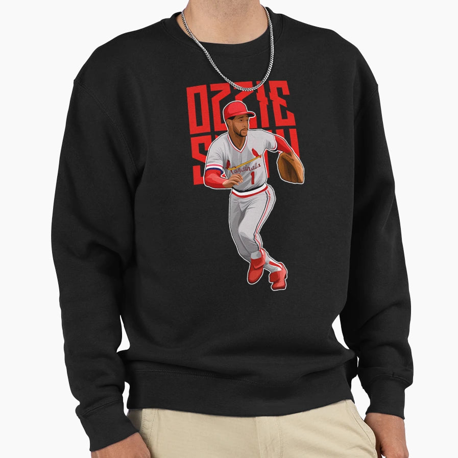 Ozzie Smith Circa 1987 Bold Sweatshirt - Trendy Graphic Unisex - T-Shirt, Sweatshirt, Hoodie