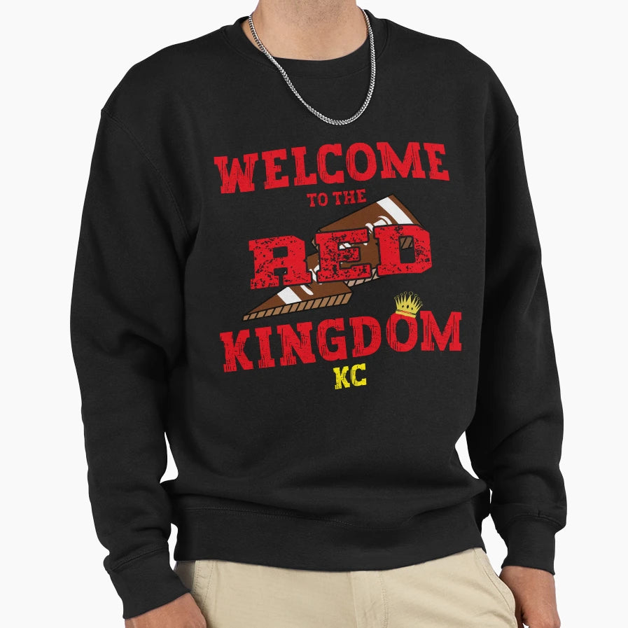 Welcome To Red Kingdom Kansas City Sweatshirt - Minimalist Print Men Women - T-Shirt, Sweatshirt, Hoodie