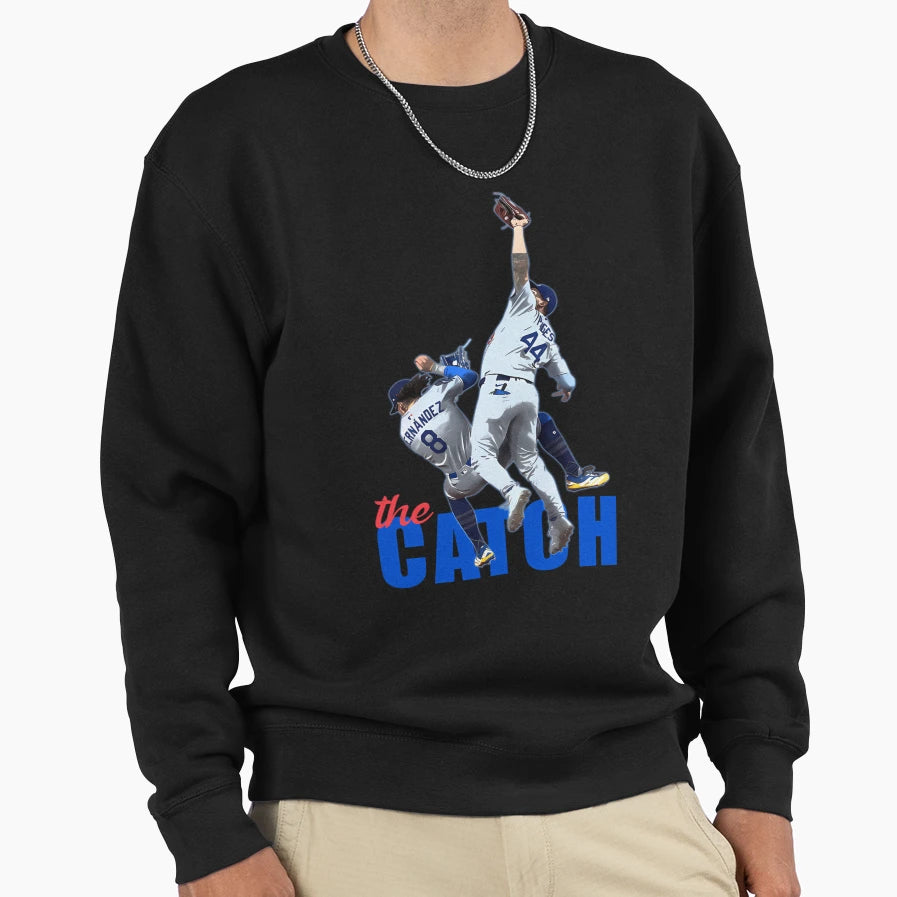 Catch Los Angeles Champs Baseball Sweatshirt - Aesthetic Graphic Men Women - T-Shirt, Sweatshirt, Hoodie