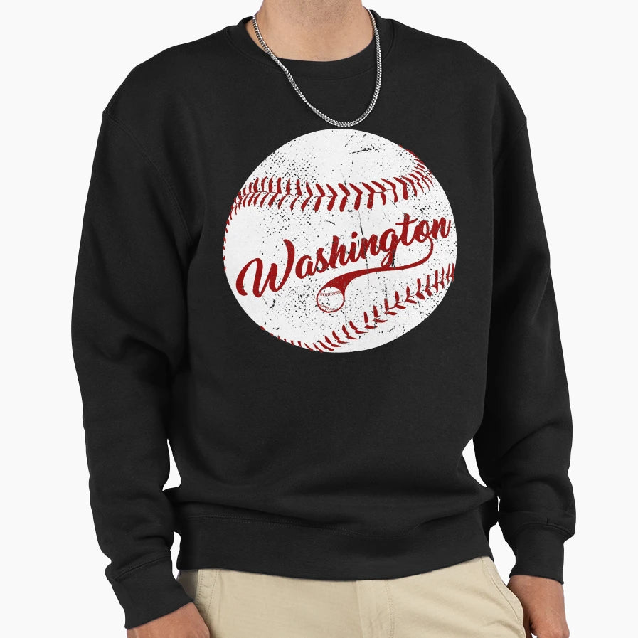 Baseball Washington Dc Team Love Sweatshirt - Graphic Print for Adults - T-Shirt, Sweatshirt, Hoodie