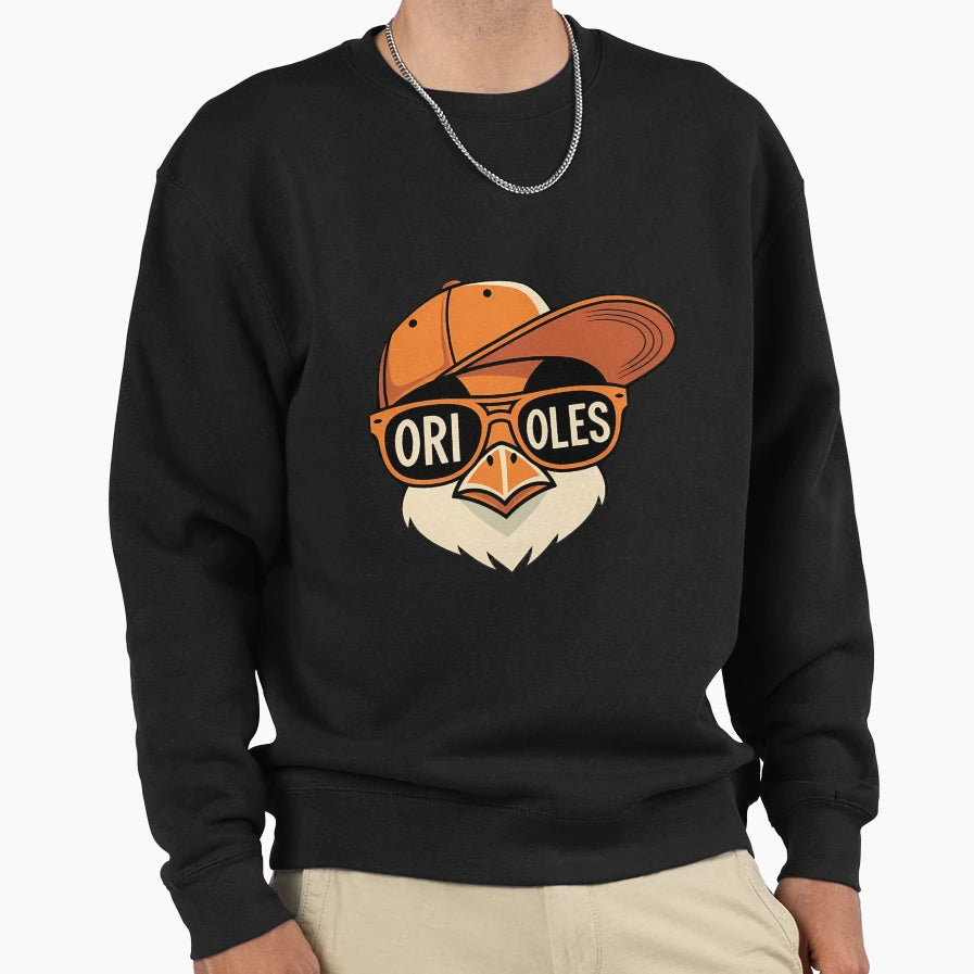 Orioles Bird Cartoon Sweatshirt - Fun Novelty Design Unisex - T-Shirt, Sweatshirt, Hoodie