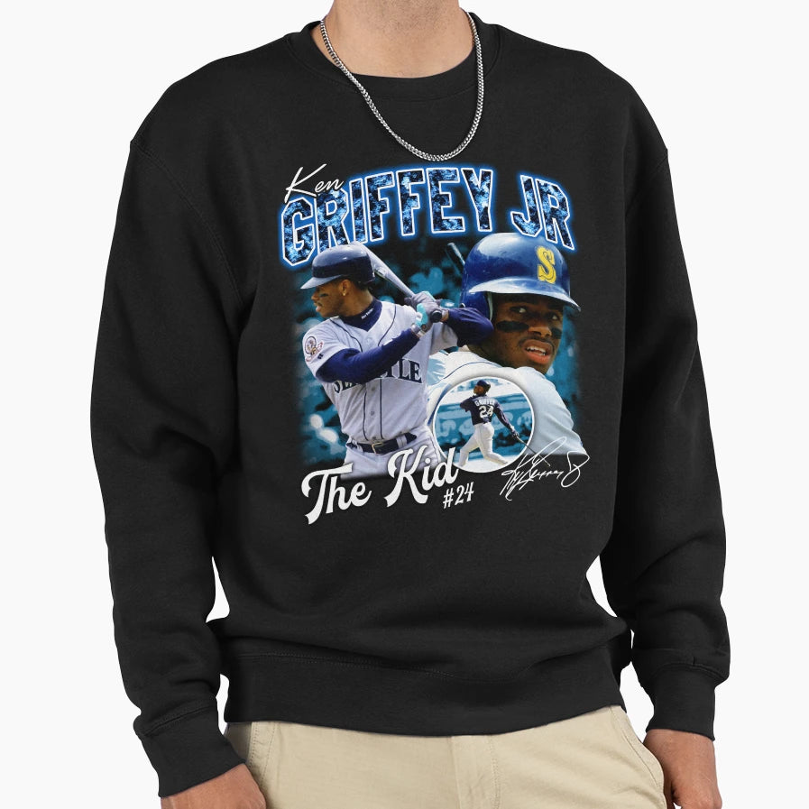 Ken Griffey Jr Seattle Baseball Sweatshirt - Novelty Apparel Men Women - T-Shirt, Sweatshirt, Hoodie