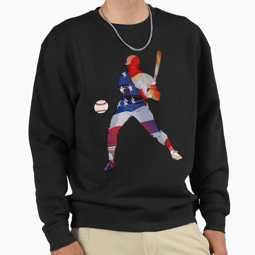Baseball Sweatshirt - Fun Novelty Design for Adults - T-Shirt, Sweatshirt, Hoodie