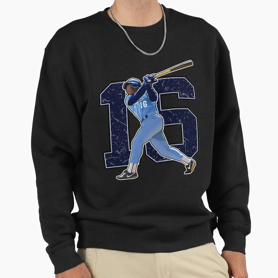Number 16 Is Jackson Baseball Player Sweatshirt - Aesthetic Graphic Unisex - T-Shirt, Sweatshirt, Hoodie