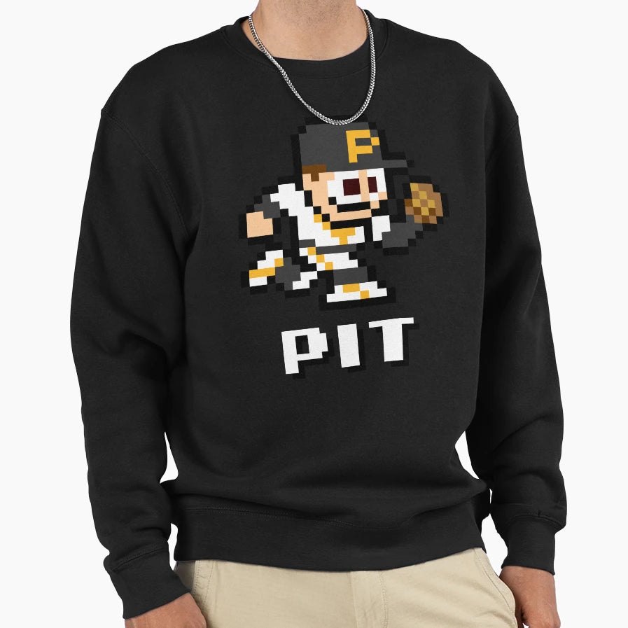 Pittsburgh 8 Bit Player Initials Sweatshirt - Minimalist Print Unisex - T-Shirt, Sweatshirt, Hoodie
