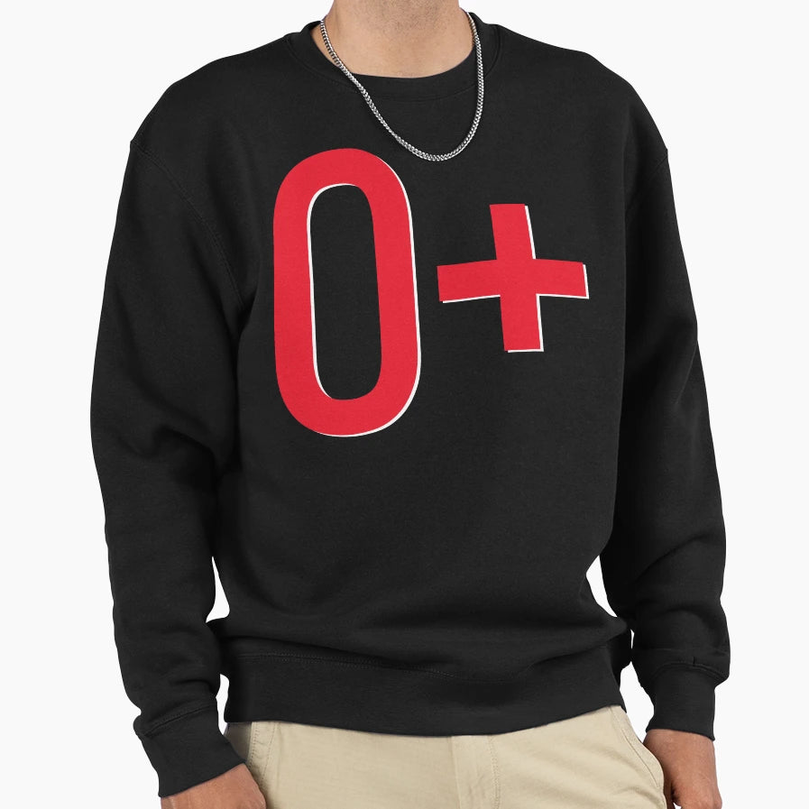O Blood Type Sweatshirt - Aesthetic Graphic Unisex - T-Shirt, Sweatshirt, Hoodie
