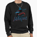 Miami Marlin S Sweatshirt - Minimalist Print for Adults - T-Shirt, Sweatshirt, Hoodie