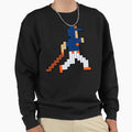 New York Pixel Baseball Player Sweatshirt - Fun Novelty Design for Adults - T-Shirt, Sweatshirt, Hoodie