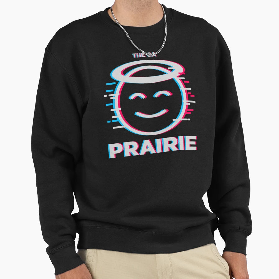 Oa Smiley Prairie Sweatshirt - Aesthetic Graphic for Adults - T-Shirt, Sweatshirt, Hoodie