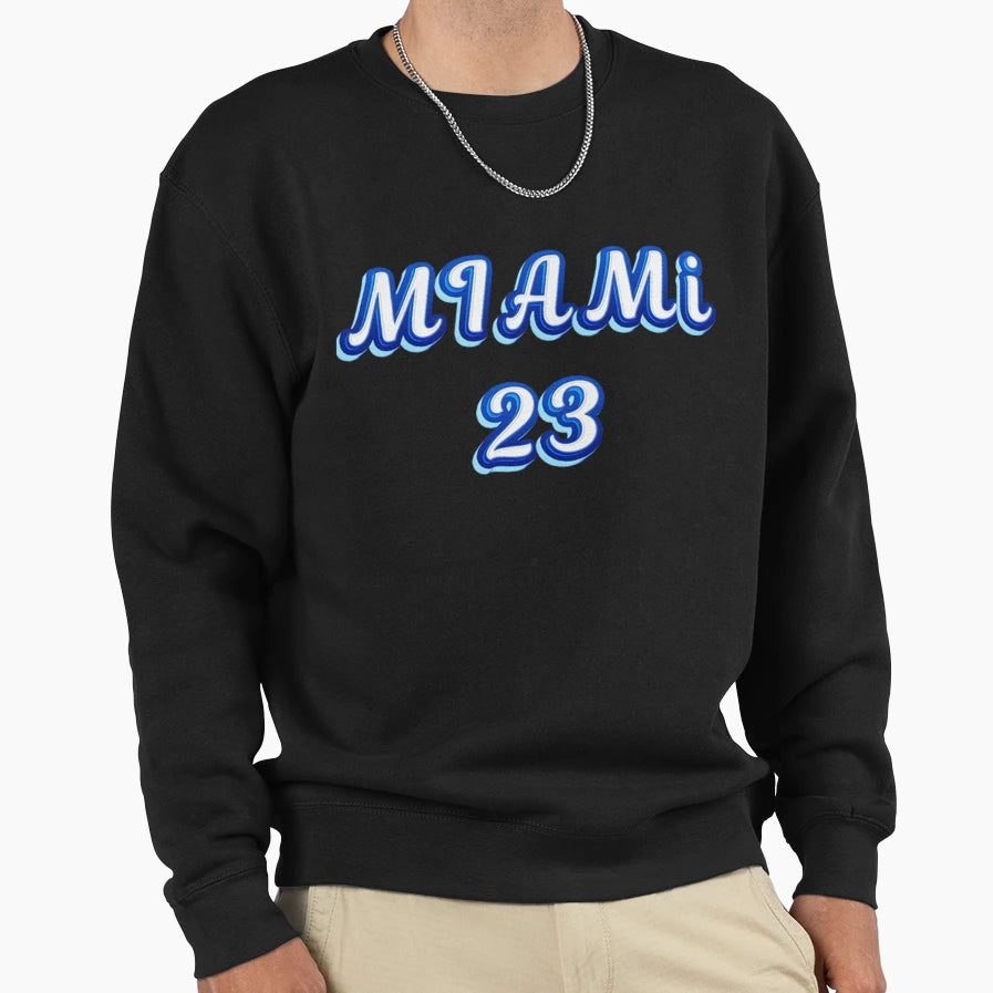 Miami 23 Sweatshirt - Aesthetic Graphic for Adults - T-Shirt, Sweatshirt, Hoodie