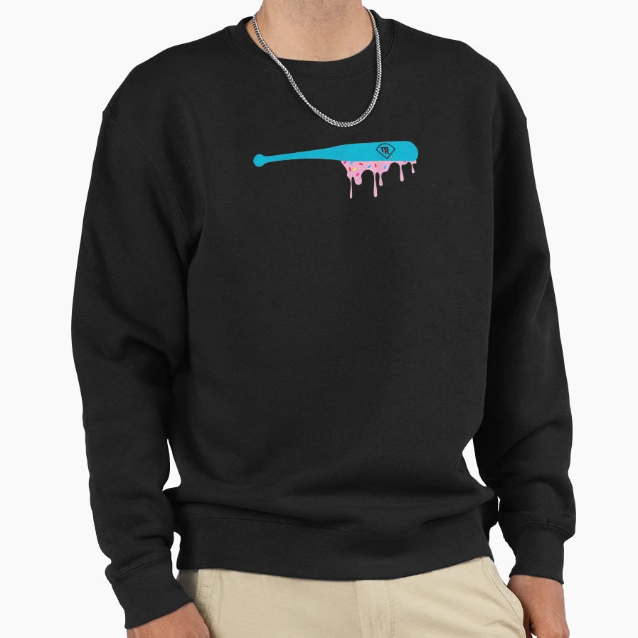 Baseball Bat Sprinkles Drip Sweatshirt - Custom Art Print for Adults - T-Shirt, Sweatshirt, Hoodie