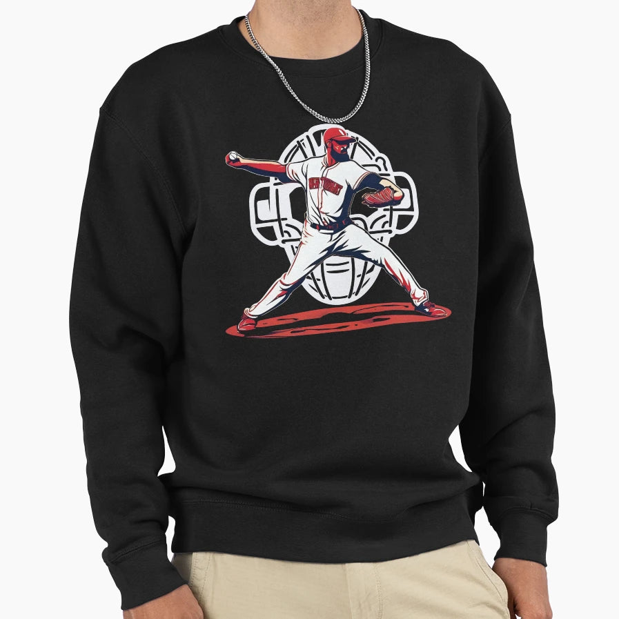 Baseball Hitter Sweatshirt - Unique Graphic Unisex - T-Shirt, Sweatshirt, Hoodie