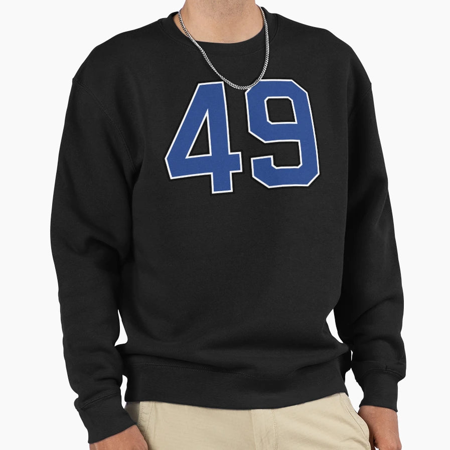 Number 49 Lucky Sports Jersey Forty Nine Sweatshirt - Graphic Print Unisex - T-Shirt, Sweatshirt, Hoodie