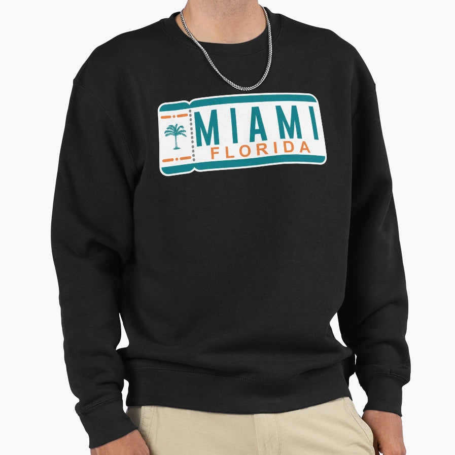 Miami Ticket Alternate 2 Sweatshirt - Minimalist Print Unisex - T-Shirt, Sweatshirt, Hoodie