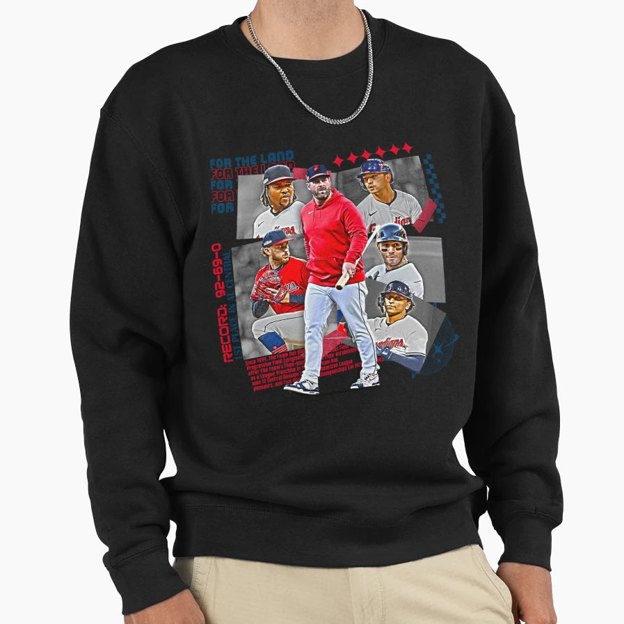 Cleveland Baseball Team Squad Sweatshirt - Graphic Print Unisex - T-Shirt, Sweatshirt, Hoodie