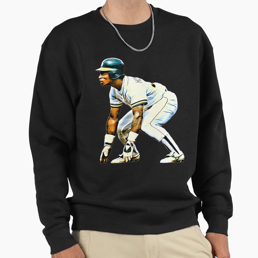 Rickey Henderson Rickey Henderson Sweatshirt - Minimalist Print Unisex - T-Shirt, Sweatshirt, Hoodie