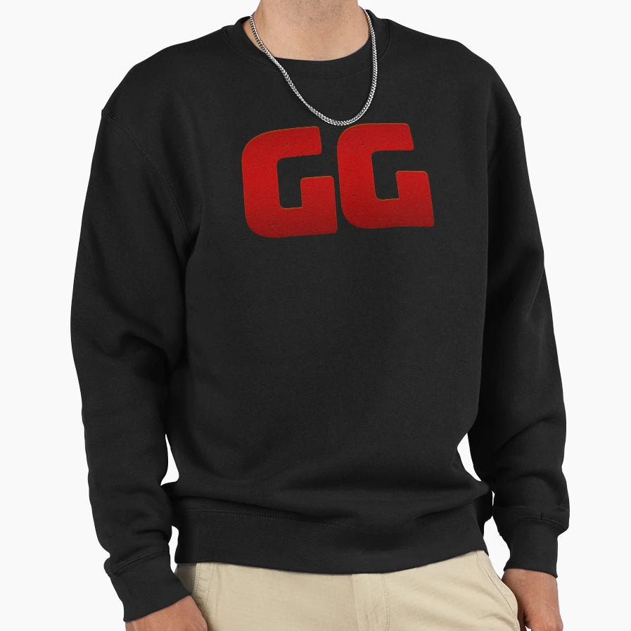 Gg Good Game Deep Red Sweatshirt - Graphic Print Unisex - T-Shirt, Sweatshirt, Hoodie