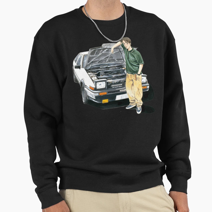 Takumi Initial D 1 Sweatshirt - Custom Art Print Men Women - T-Shirt, Sweatshirt, Hoodie