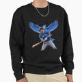 Fierce Blue Jays Warrior Battle Swing Sweatshirt - Custom Art Print Unisex - T-Shirt, Sweatshirt, Hoodie
