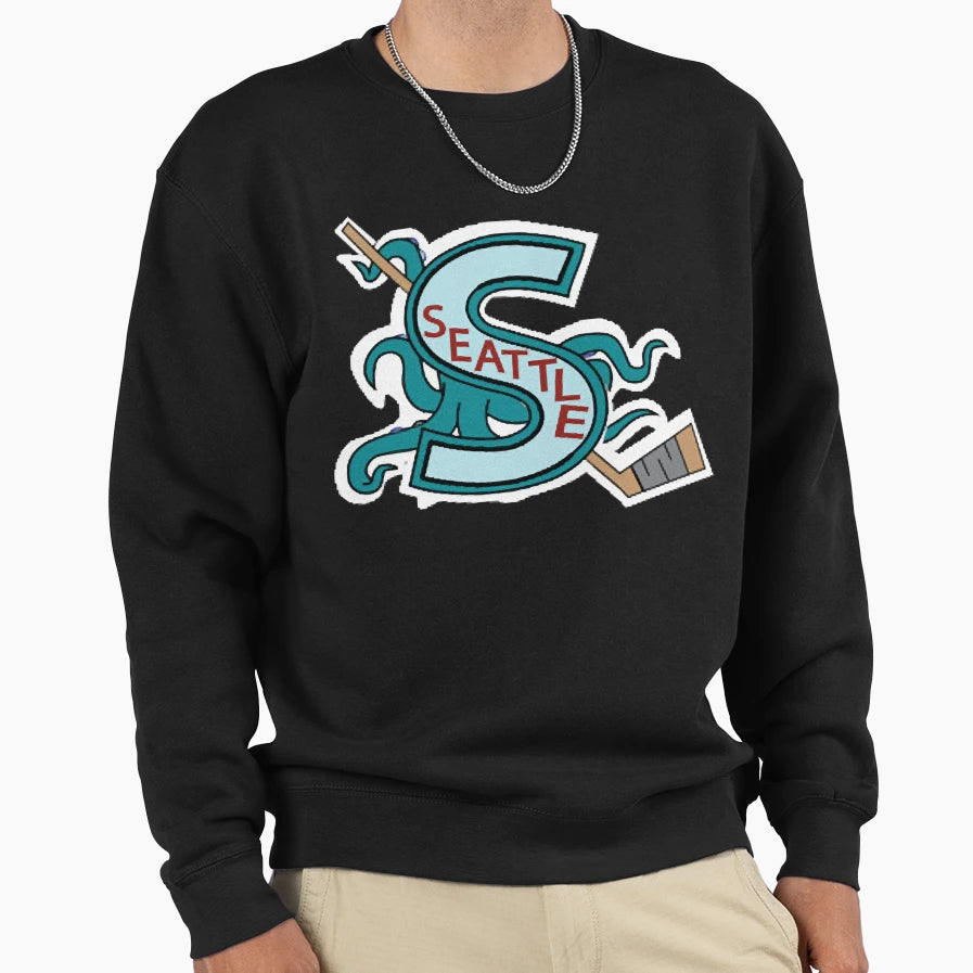Seattle Hockey Sweatshirt - Graphic Print for Adults - T-Shirt, Sweatshirt, Hoodie