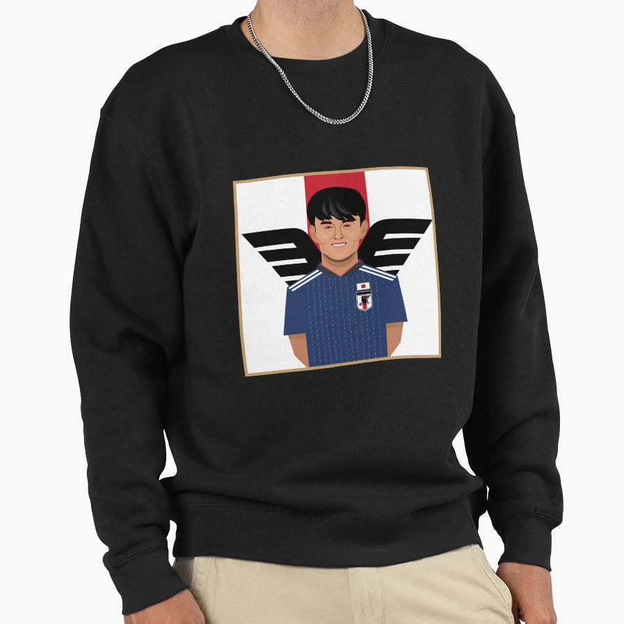 Takefusa Kubo Japanese Football Sweatshirt - Novelty Apparel for Adults - T-Shirt, Sweatshirt, Hoodie