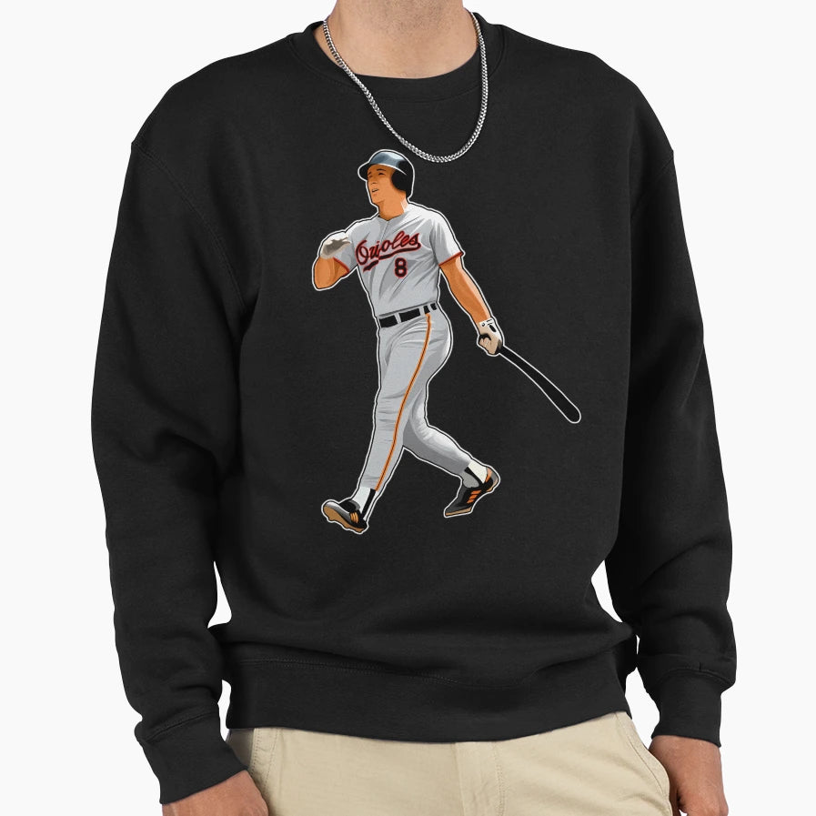 Cal Ripken Jr 8 Hit Homerun Sweatshirt - Fun Novelty Design for Adults - T-Shirt, Sweatshirt, Hoodie