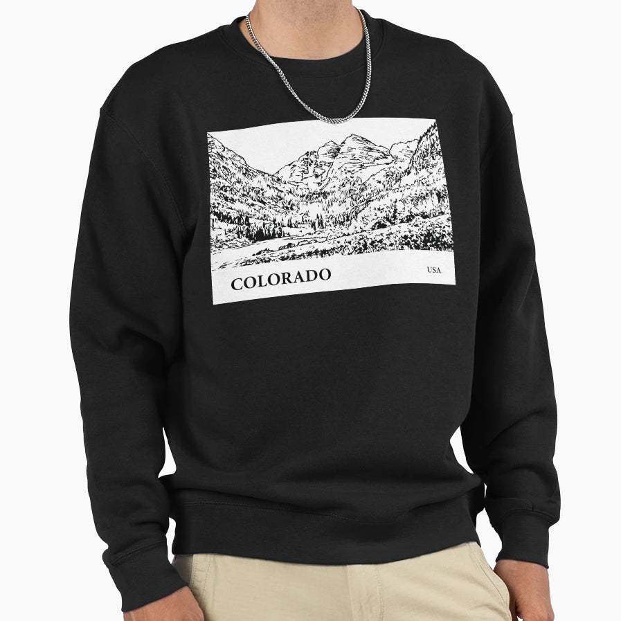 Colorado Usa Sweatshirt - Graphic Print Unisex - T-Shirt, Sweatshirt, Hoodie