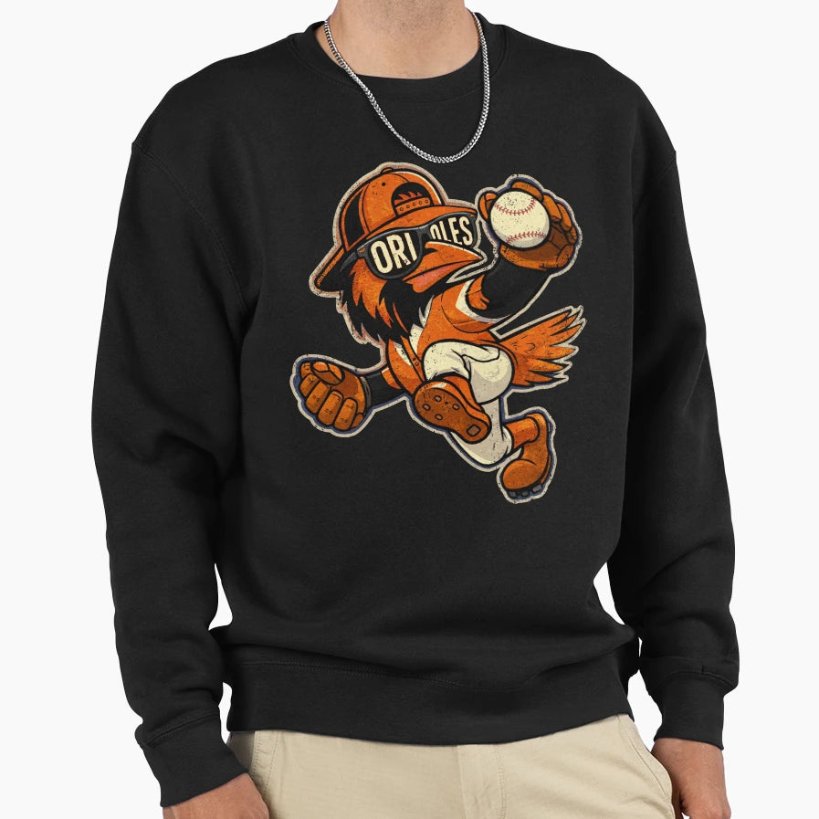 Orioles Dabbing Bird Sweatshirt - Custom Art Print for Adults - T-Shirt, Sweatshirt, Hoodie