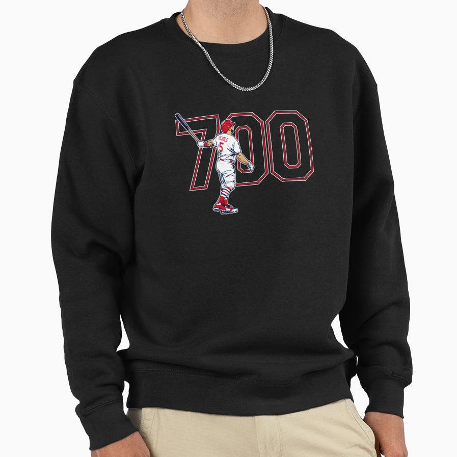 Albert Pujols Seven Hundred Home Run Sweatshirt - Custom Art Print Unisex - T-Shirt, Sweatshirt, Hoodie