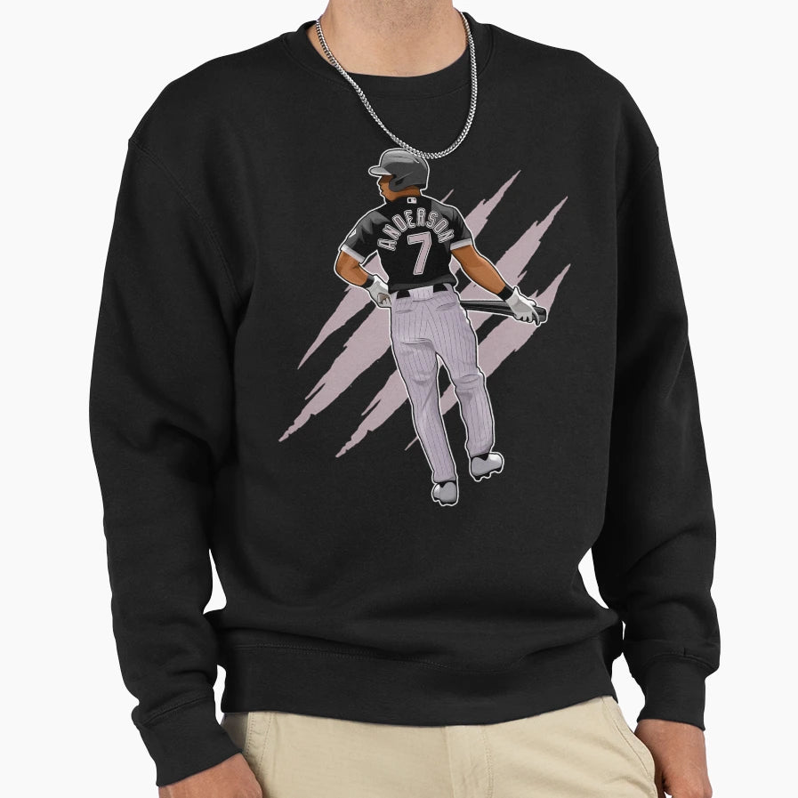 Tim Anderson Get Homerun 7 Claw Sweatshirt - Minimalist Print Unisex - T-Shirt, Sweatshirt, Hoodie