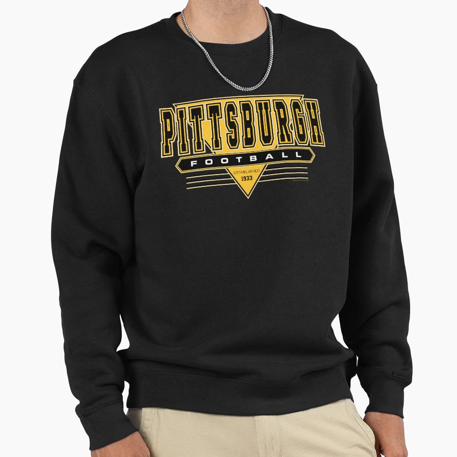 Pittsburgh Football Steelers Sweatshirt - Minimalist Print Men Women - T-Shirt, Sweatshirt, Hoodie
