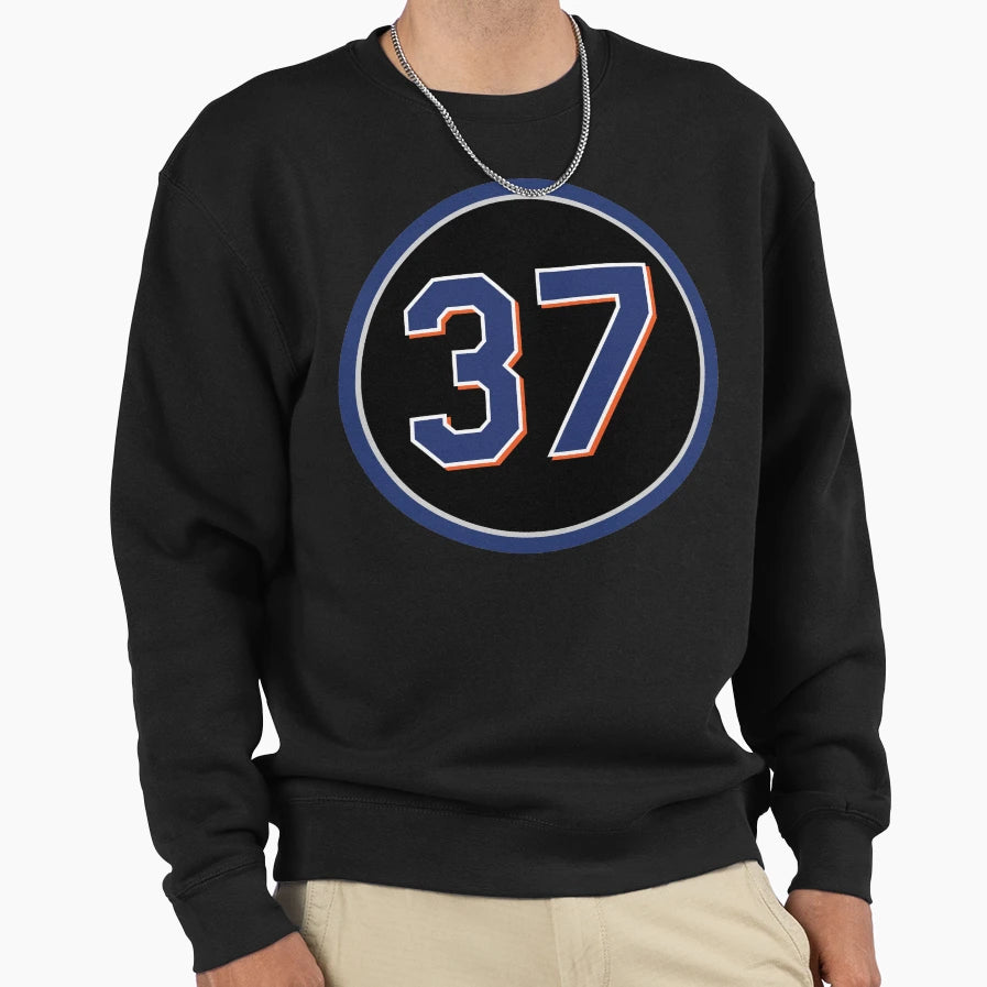 Casey Stengel 37 Jersey Number Sweatshirt - Minimalist Print for Adults - T-Shirt, Sweatshirt, Hoodie