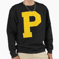 Alphabet Yellow P Sports Letter P Sweatshirt - Streetwear Style Men Women - T-Shirt, Sweatshirt, Hoodie