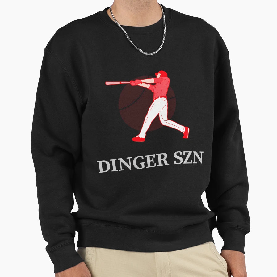 Dinger Szn Baseball Sweatshirt - Graphic Print Unisex - T-Shirt, Sweatshirt, Hoodie