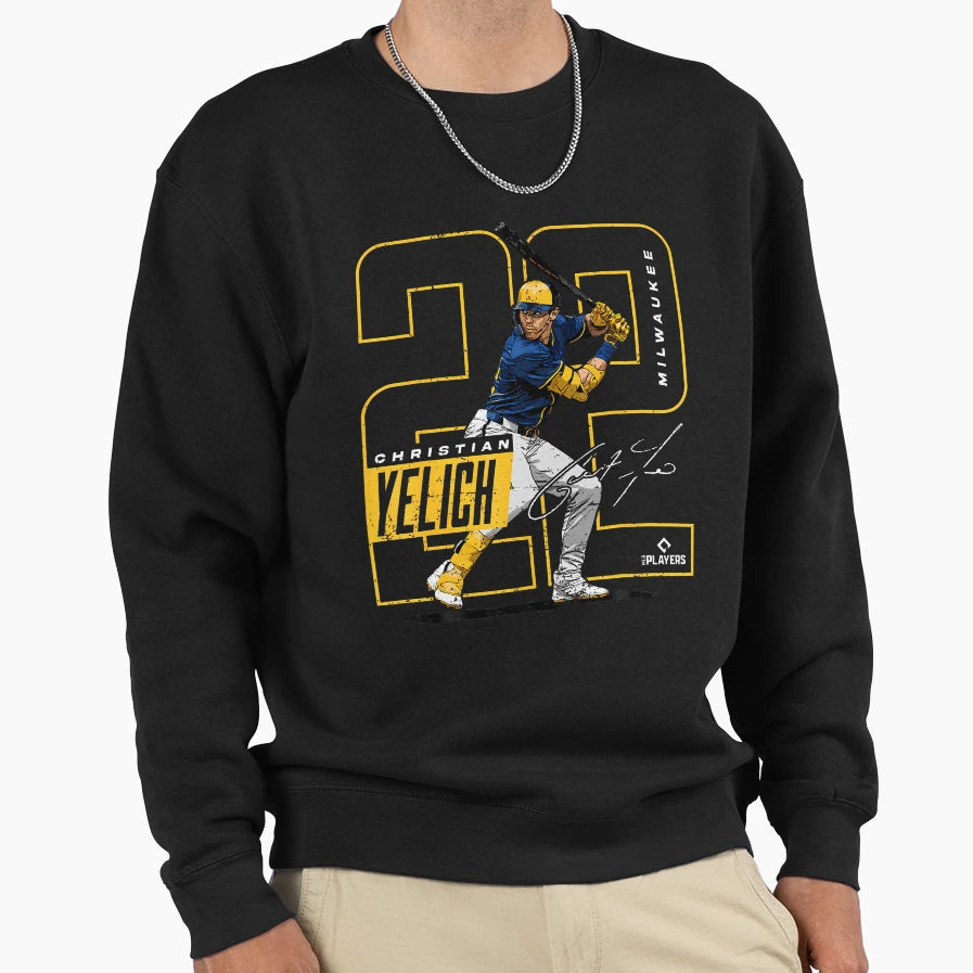 Christian Yelich Milwaukee Mlb Sweatshirt - Graphic Print Men Women - T-Shirt, Sweatshirt, Hoodie