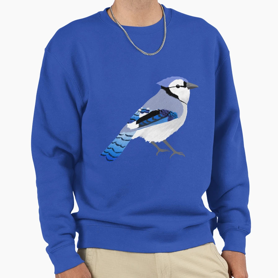 Blue Jay Sweatshirt - Graphic Print for Adults - T-Shirt, Sweatshirt, Hoodie