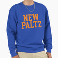 New Paltz Varsity Font Curved Sweatshirt - Trendy Graphic Men Women - T-Shirt, Sweatshirt, Hoodie