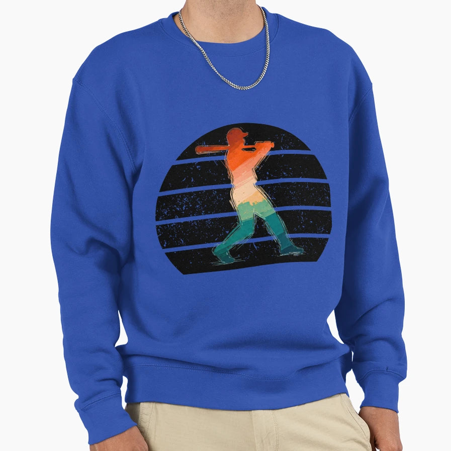 Baseball Player Sweatshirt - Aesthetic Graphic for Adults - T-Shirt, Sweatshirt, Hoodie