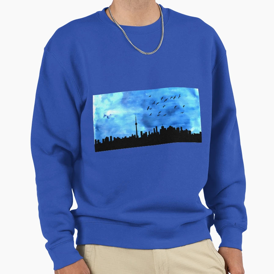 Toronto Skyline Sweatshirt - Unique Graphic Unisex - T-Shirt, Sweatshirt, Hoodie