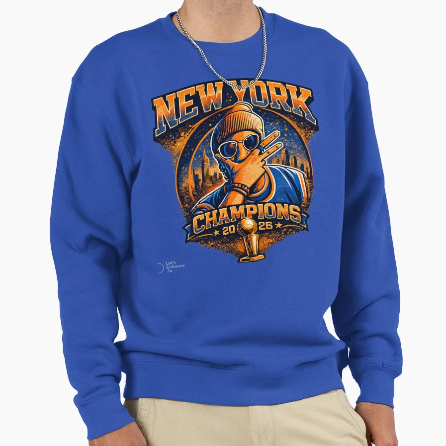 New York Knicks Champions 2026 Sweatshirt - Graphic Print Unisex - T-Shirt, Sweatshirt, Hoodie
