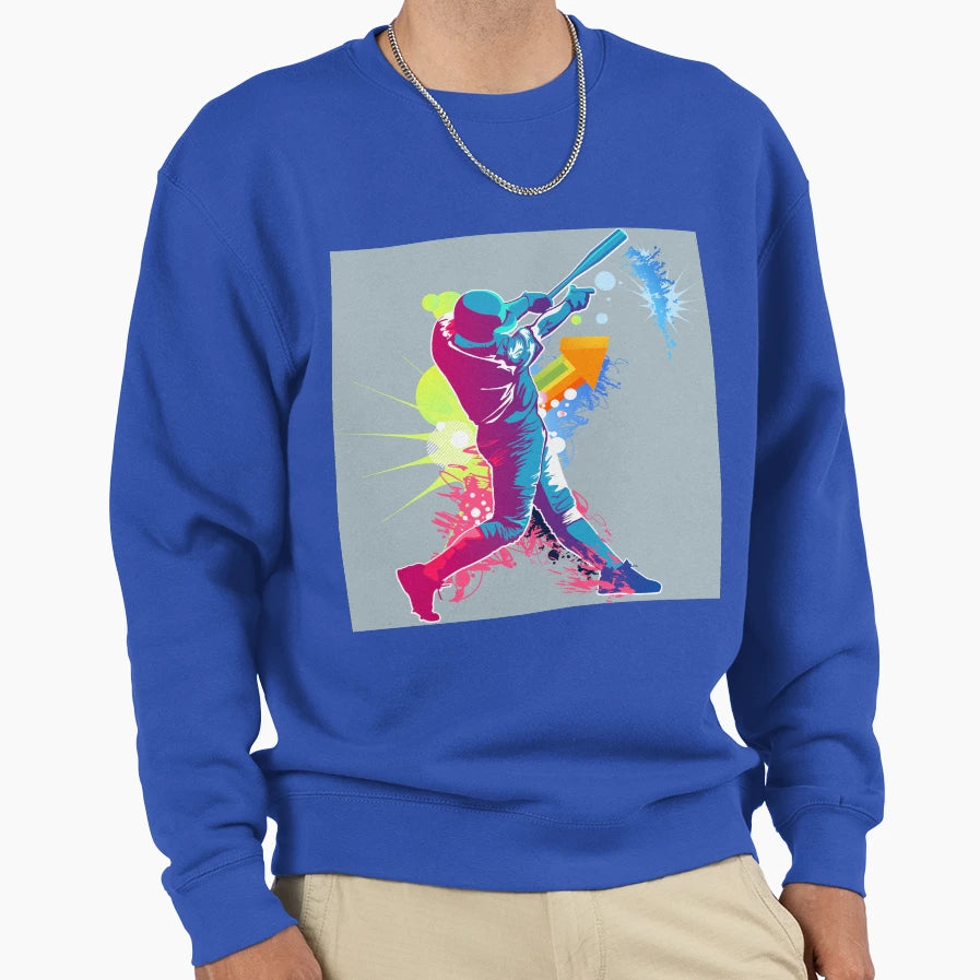 Baseball Sweatshirt - Custom Art Print Men Women - T-Shirt, Sweatshirt, Hoodie