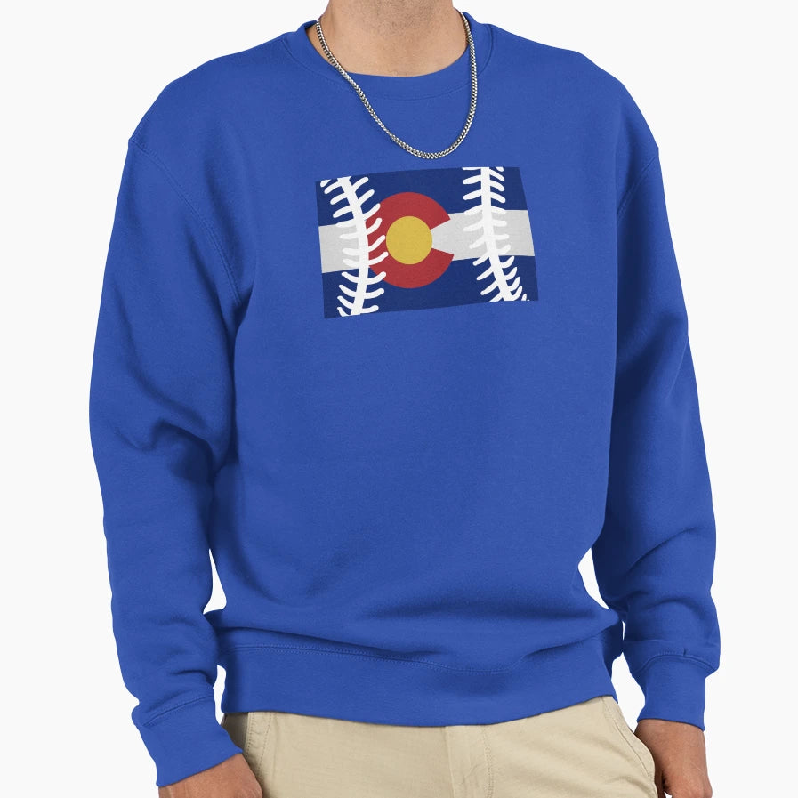 Colorado Baseball Sweatshirt - Minimalist Print Men Women - T-Shirt, Sweatshirt, Hoodie