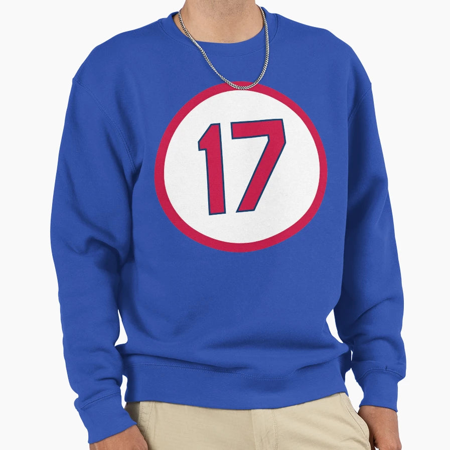 Dizzy Dean 17 Jersey Number Sweatshirt - Aesthetic Graphic Men Women - T-Shirt, Sweatshirt, Hoodie