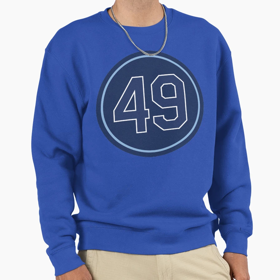 Brendan Mckay 49 Jersey Number Sweatshirt - Graphic Print Unisex - T-Shirt, Sweatshirt, Hoodie