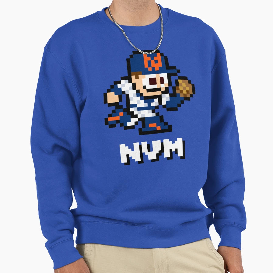 New York 8 Bit Player Initials Sweatshirt - Fun Novelty Design for Adults - T-Shirt, Sweatshirt, Hoodie