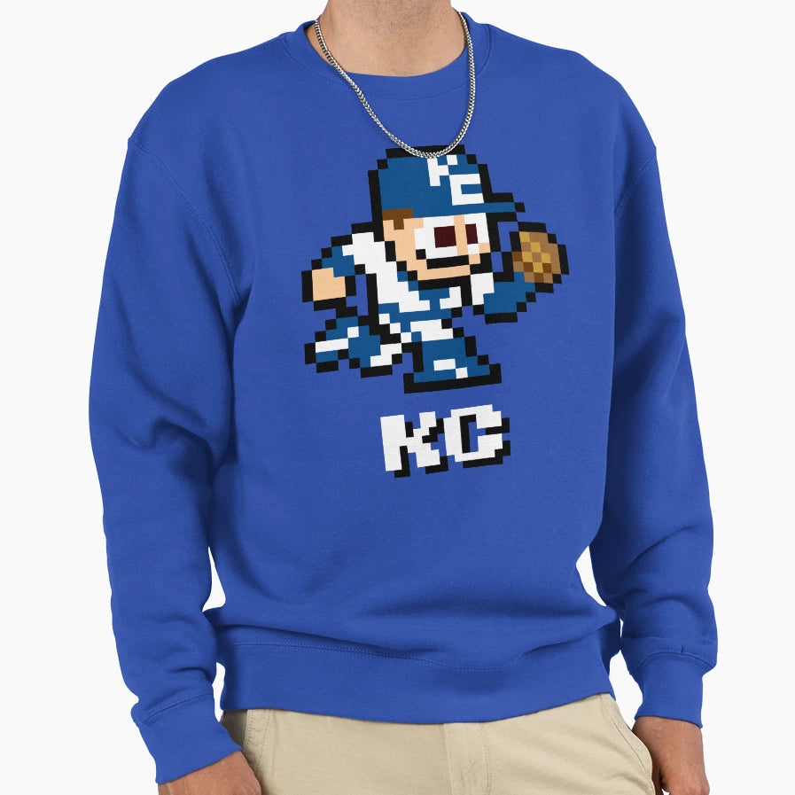 Kansas City 8 Bit Player Initials Sweatshirt - Aesthetic Graphic for Adults - T-Shirt, Sweatshirt, Hoodie