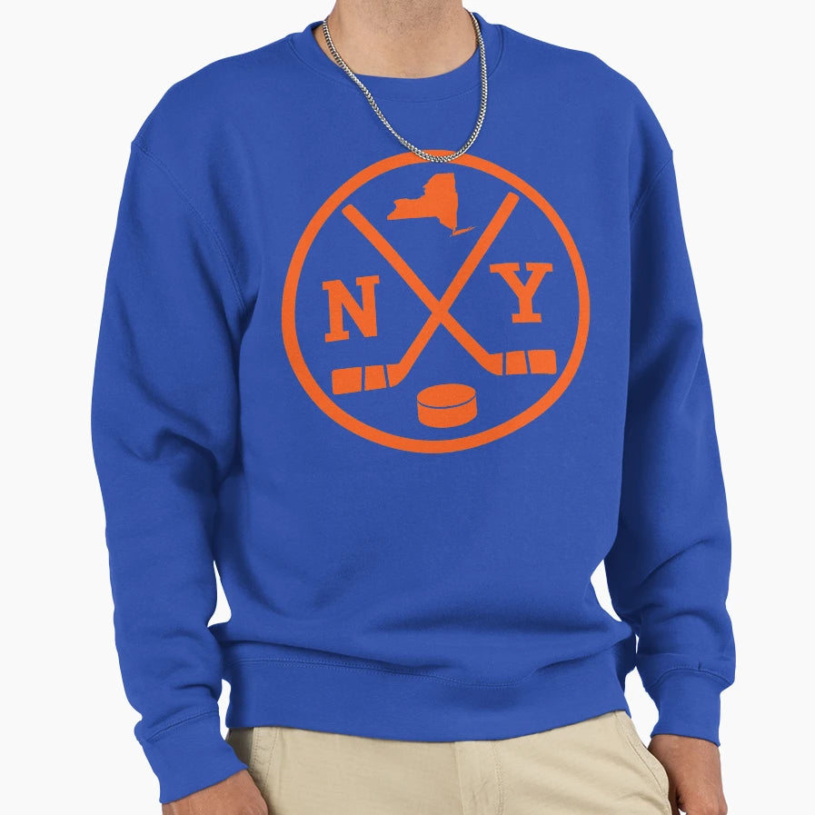 New York Hockey Emblem Ny Sweatshirt - Streetwear Style Unisex - T-Shirt, Sweatshirt, Hoodie